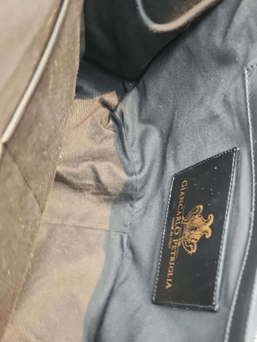 Giancarlo Petriglia Script-Detail Tote Bag Made In Italy